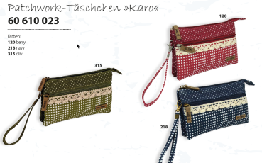 Patchwork-Tasche Karo